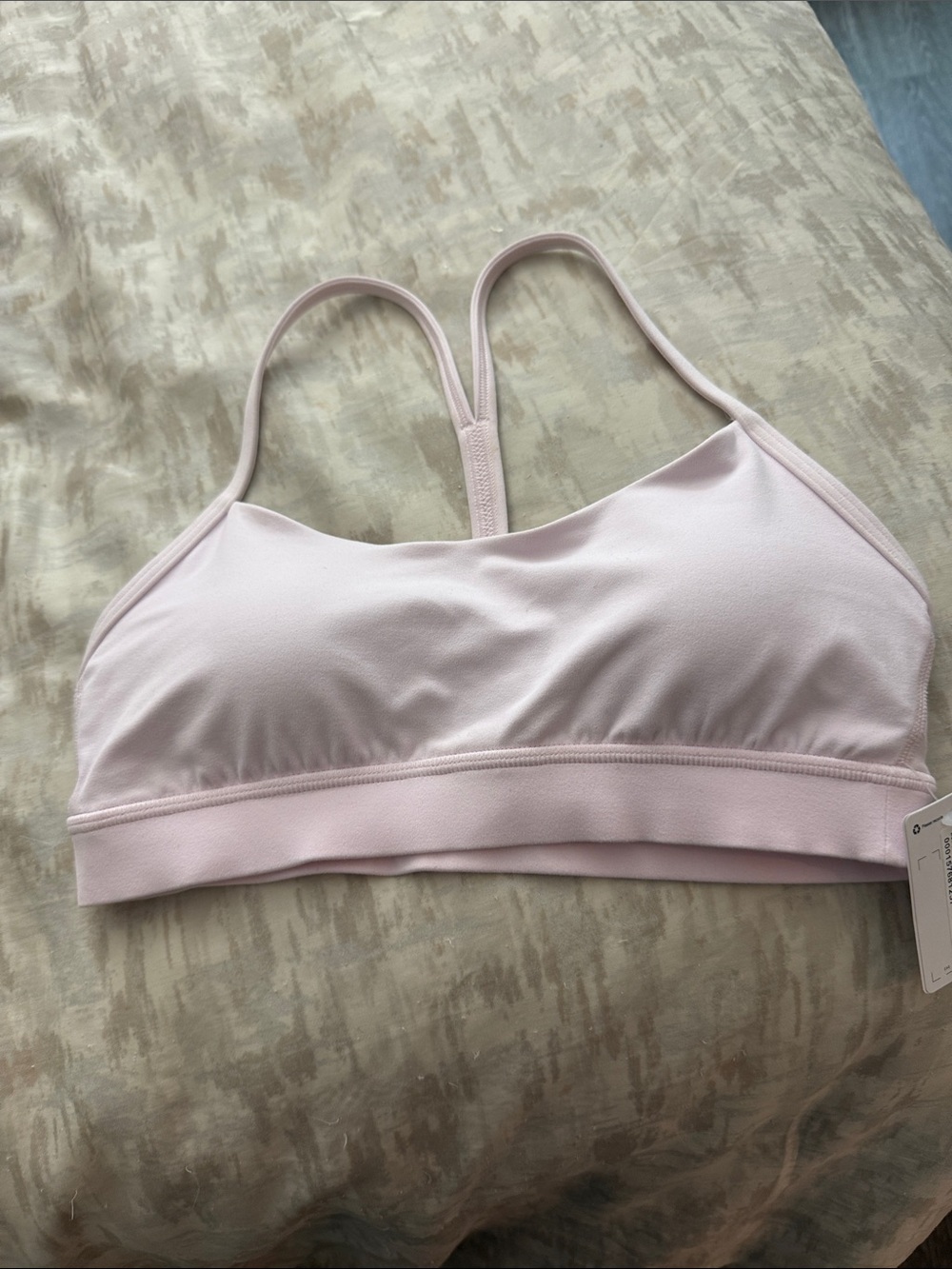 lululemon athletica Light Blush Pink Thin-Strap Sports Bra